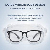Cyxus Safety Glasses Goggles with Clear Lens, Anti Fog Scratch Resistant Wind-Proof Protection Eyewear Professional Goggles Protect Your Eyes Transparent Frame