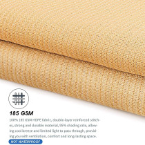 D&D Shade Sails, Rectangle Durable Roll Up UV Block Sun Shade Cover Cloth for Outdoor Patio Garden Canopy Sunshades (3 * 3m)