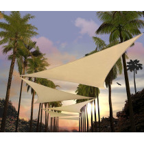 D&D Sun Shade Sail, Triangle UV Protection Umbrella, Sun Shades for Outdoor, Patio, Garden (3x3x3m)