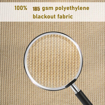 D&D EM Triangle Shade Sail 95% 185GSM UV Block Canopy Sun Shade Cloth for Outdoor Patio Lawn Garden Backyard Sand (3 * 3 * 3M)