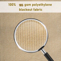 D&D EM Triangle Shade Sail 95% 185GSM UV Block Canopy Sun Shade Cloth for Outdoor Patio Lawn Garden Backyard Sand (3.6 * 3.6 * 3.6M)
