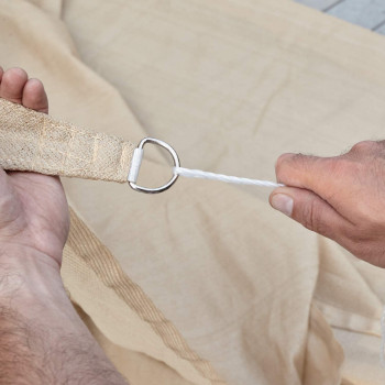 D&D PA Original Rectangle Sun Shade Sail - 185Gsm Uv Blocking Outdoor Canopy Awning for Backyard, Garden, Pool, Patio - Stainless Steel D-Rings Attached for Lightning-Fast Installation