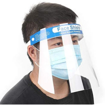 Decdeal 10pcs Enlarged Transparent High-definition Protective Mask Head-mounted Iso-lation Protective Face Shield Anti-fog Iso-lation Face Mask