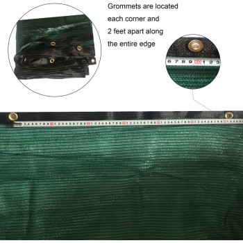 Didaoffle 75% Sunblock Shade Net Green UV Resistant, Premium Garden Shade Cloth Net, Greenhouse Shade Cloth, Panel for Flowers, Plants Shade Cloth for Plants (11.5ft x 20ft)