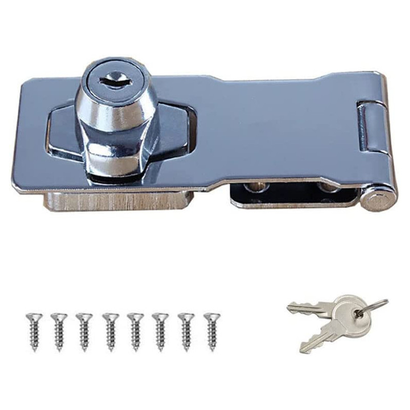 dingchi (100pcs) Door lock clasp buckle vintage door Lock drawer locker cabinet lock door locker Home lock buckle from hole