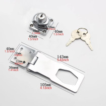 dingchi (100pcs) Door lock clasp buckle vintage door Lock drawer locker cabinet lock door locker Home lock buckle from hole