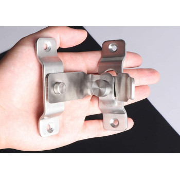 dingchi Flip Door Latch, 90 Degree Heavy Duty Stainless Steel Bar Gate Latches Safety Door Lock, Sliding Door Lock, Brushed Finish