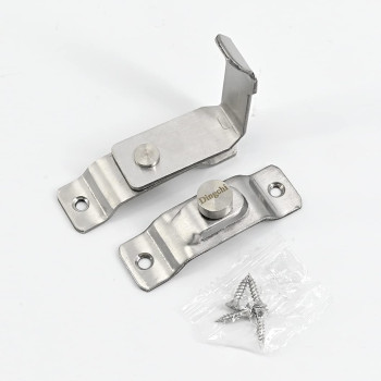 dingchi Flip Door Latch, 90 Degree Heavy Duty Stainless Steel Bar Gate Latches Safety Door Lock, Sliding Door Lock, Brushed Finish