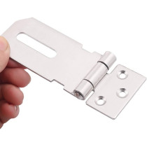 dingchi Padlock Hasp Safety Hasps Door Clasp Gate Lock Latch, Stainless Steel Brushed Nickel, Heavy Duty Lock Sturdy With Screws Buckle