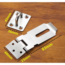 dingchi Padlock Hasp Safety Hasps Door Clasp Gate Lock Latch, Stainless Steel Brushed Nickel, Heavy Duty Lock Sturdy With Screws Buckle