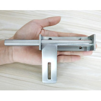 dingchi Sliding Bolt Gate Latch, Safety Lock bolt Hasp, Heavy Duty 304 Stainless Steel Barrel Door Latches, with Padlock Hole, Brushed Finish