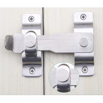 dingchi Stainless Steel Sliding Barn Door Latch Lock Locking Barns Double Doors Hasp lock for Window Cabinet Garage and Shed Flip Gate Latches Latch Safety Heavy Duty Security Barrel Bolt