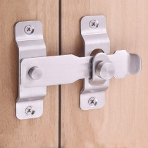 dingchi Stainless Steel Sliding Barn Door Latch Lock Locking Barns Double Doors Hasp lock for Window Cabinet Garage and Shed Flip Gate Latches Latch Safety Heavy Duty Security Barrel Bolt