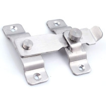 dingchi Stainless Steel Sliding Barn Door Latch Lock Locking Barns Double Doors Hasp lock for Window Cabinet Garage and Shed Flip Gate Latches Latch Safety Heavy Duty Security Barrel Bolt