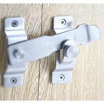 dingchi Stainless Steel Sliding Barn Door Latch Lock Locking Barns Double Doors Hasp lock for Window Cabinet Garage and Shed Flip Gate Latches Latch Safety Heavy Duty Security Barrel Bolt