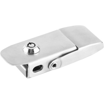 dingchi Stainless Steel Spring Toggle Latch Hasp Clamp Cabinet Locking Tool Hardware With Two Keys,Hasp Lock - Twist Knob Keyed Locking Hasp for Small Doors, Cabinets and More