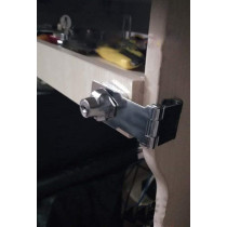 dingchi Double Hinge Safety Hasp Lock in Zinc Plated, Hardened Steel Concealed Hinge Pin Hasp Keyed Lock