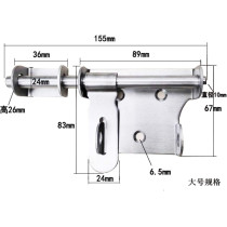 dingchi Sliding Bolt Gate Latch,Stainless Steel Latch Bolt Door Latch Lock, Bolt with Padlock Hole, Hasp Safety Clasp Hasp Barrel Bolt Sliding Latches,Stainless Steel Brushed Finish