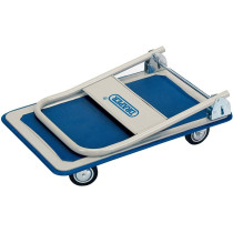 Draper 44005 Platform Trolley with Folding Handle, 150kg, 630mm x 480mm x 850mm