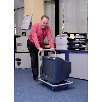 Draper 44005 Platform Trolley with Folding Handle, 150kg, 630mm x 480mm x 850mm