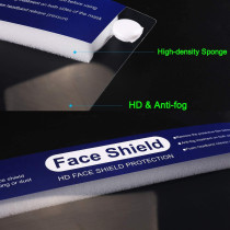 Elf Cat Face Shield Protect Eyes with Protective Clear Film - Pack of 10