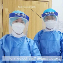 Elf Cat Face Shield Protect Eyes with Protective Clear Film - Pack of 10