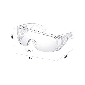 Safety Goggles Protective Goggles, Crystal Clear Eye Protection,Dust-Proof Breathable Laboratory Dust Proof Glasses, Splash Goggles for Unisex