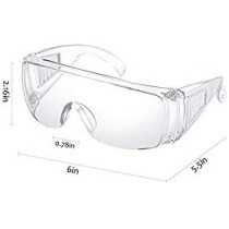 Safety Goggles Protective Goggles, Crystal Clear Eye Protection,Dust-Proof Breathable Laboratory Dust Proof Glasses, Splash Goggles for Unisex