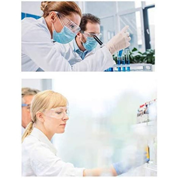 Safety Goggles Protective Goggles, Crystal Clear Eye Protection,Dust-Proof Breathable Laboratory Dust Proof Glasses, Splash Goggles for Unisex