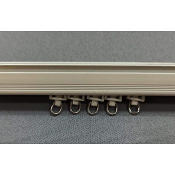 FAPBADRI Plastic Runners Sliders for M Track Curtain Channel (Ivory, Standard)- 100 Pieces
