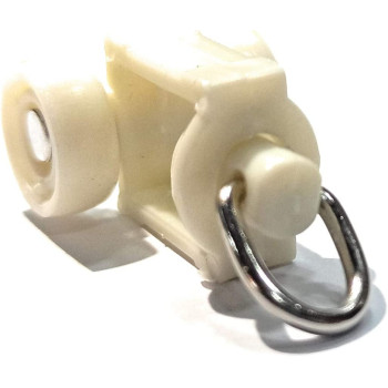 FAPBADRI Plastic Runners/Sliders for M Track/Curtain Channel - Ivory Colour - 50 Pieces, Standard size