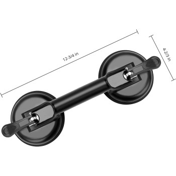 FCHO Glass Suction Cups Heavy Duty Aluminum Handle Glass Holder Hooks to Lift Large Glass/Moving Glass/Pad for Lifting/ Dent Fixer
