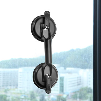FCHO Glass Suction Cups Heavy Duty Aluminum Handle Glass Holder Hooks to Lift Large Glass/Moving Glass/Pad for Lifting/ Dent Fixer