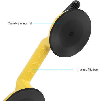 FCHO Heavy Duty Aluminum Vacuum Plate Handle Glass Suction Cups Holder