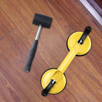 FCHO Heavy Duty Aluminum Vacuum Plate Handle Glass Suction Cups Holder