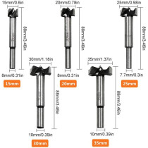 Foonee Forstner Drill Bit Set For Wood, Foonee 16Pcs/5Pcs 15-35mm High Carbon Steel Woodworking Boring Hinge Hole Saw Cutter Tool For Wood Plastic Plywood