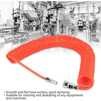 Fournya Recoil Air Hose, Flexible Air Compressor Accessories, for Cleaning Dedusting