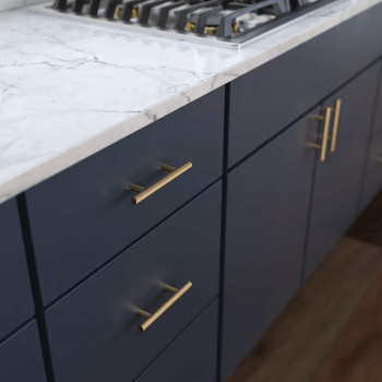 Franklin Brass BAR076Z-CZ-B Bar 3 Inch Cabinet Pull, 3" (76mm), 10-Pack, Champagne Bronze