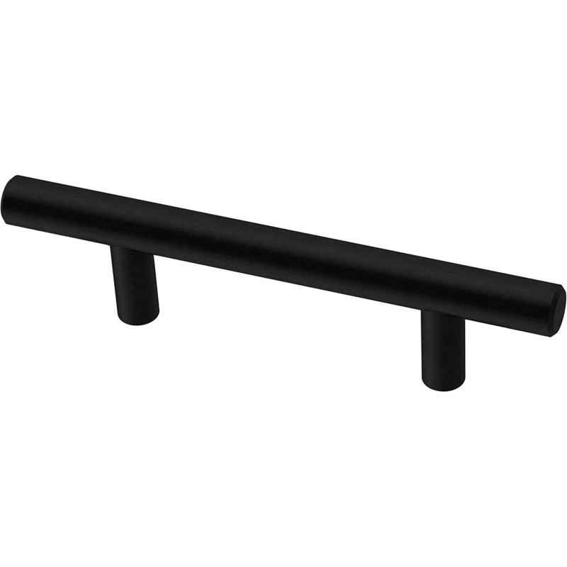 Franklin Brass BAR076Z-FB-B Bar 3 Inch Cabinet Pull, 3" (76mm), Matte Black, 10 Pack