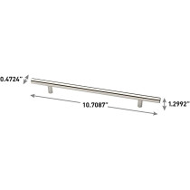 Franklin Brass P01014K-SS-B1 7-1/2" (190mm) Center Bar Pull, Stainless Steel, 25 Count