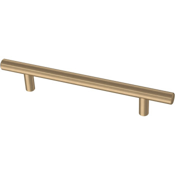Franklin Brass P01026Z-CZ-B Bar 5-1/16 Inch Cabinet Pull, 5-1/16" (128mm), 10-Pack, Champagne Bronze, 10 Count