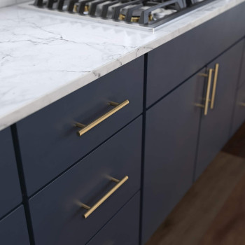 Franklin Brass P01026Z-CZ-B Bar 5-1/16 Inch Cabinet Pull, 5-1/16" (128mm), 10-Pack, Champagne Bronze, 10 Count