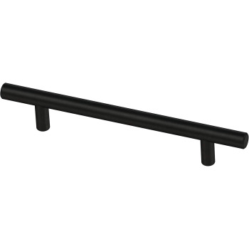 Franklin Brass P01026Z-FB-B Bar 5-1/16 Inch Cabinet Pull, 5-1/16" (128mm), Matte Black