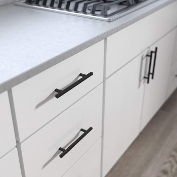 Franklin Brass P01026Z-FB-B Bar 5-1/16 Inch Cabinet Pull, 5-1/16" (128mm), Matte Black