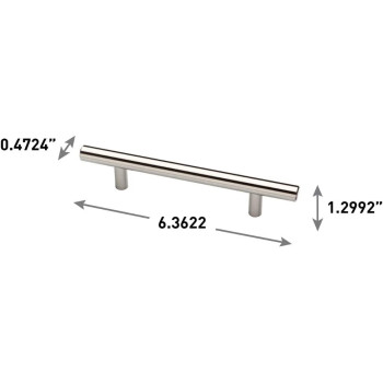 Franklin Brass P35304K-SS-B1 Bar Pull Handle, 4 (102mm), Brushed Steel, 25 Count