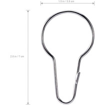 GARNECK 60Pcs Shower Curtain Hooks Rings Metal Shower Curtain Hooks for Bathroom Shower Rod Curtains