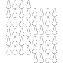 GARNECK 60Pcs Shower Curtain Hooks Rings Metal Shower Curtain Hooks for Bathroom Shower Rod Curtains