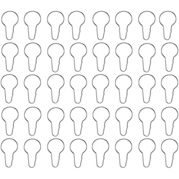 GARNECK 60Pcs Shower Curtain Hooks Rings Metal Shower Curtain Hooks for Bathroom Shower Rod Curtains