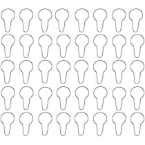 GARNECK 60Pcs Shower Curtain Hooks Rings Metal Shower Curtain Hooks for Bathroom Shower Rod Curtains
