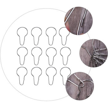 GARNECK 60Pcs Shower Curtain Hooks Rings Metal Shower Curtain Hooks for Bathroom Shower Rod Curtains